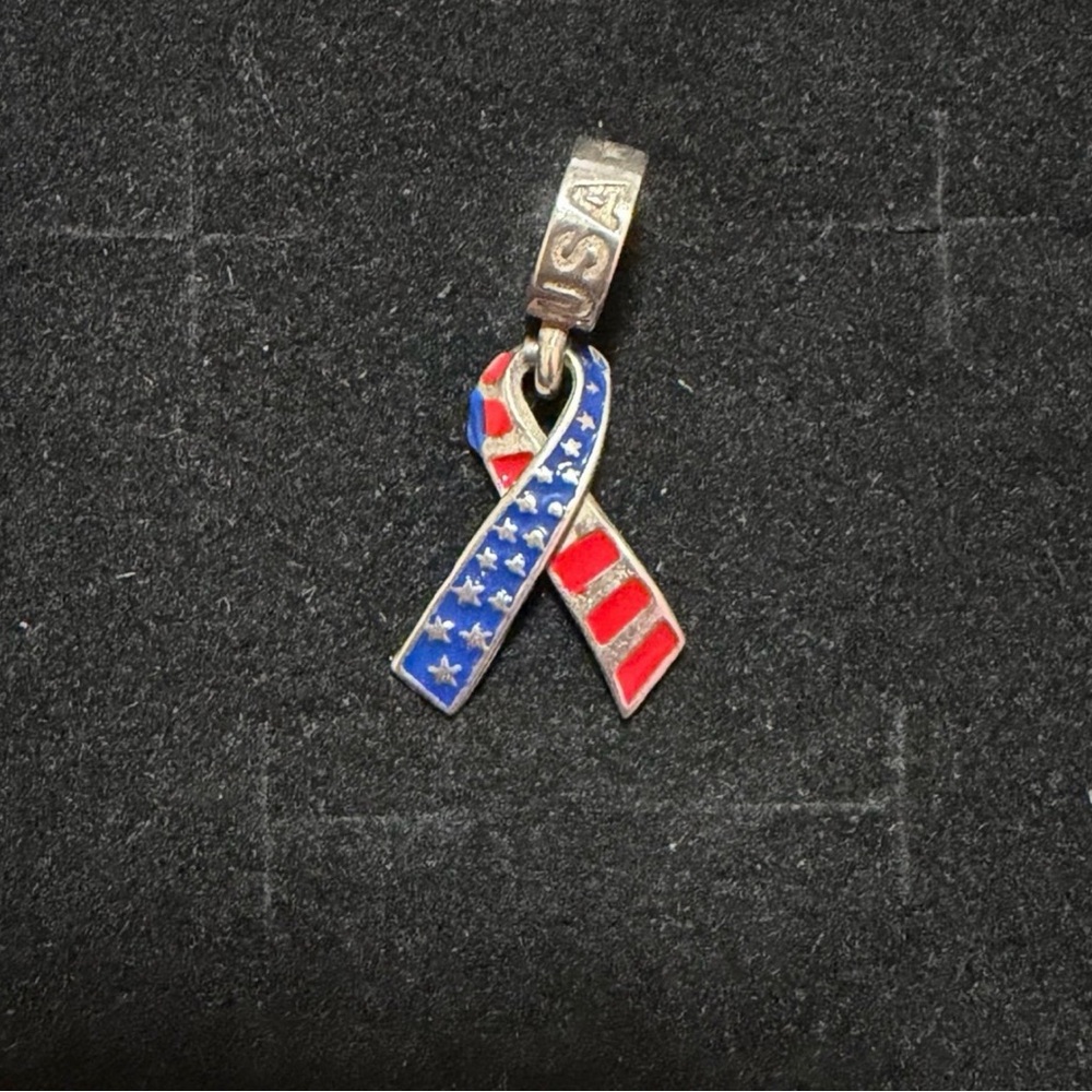 USA American ribbon charm